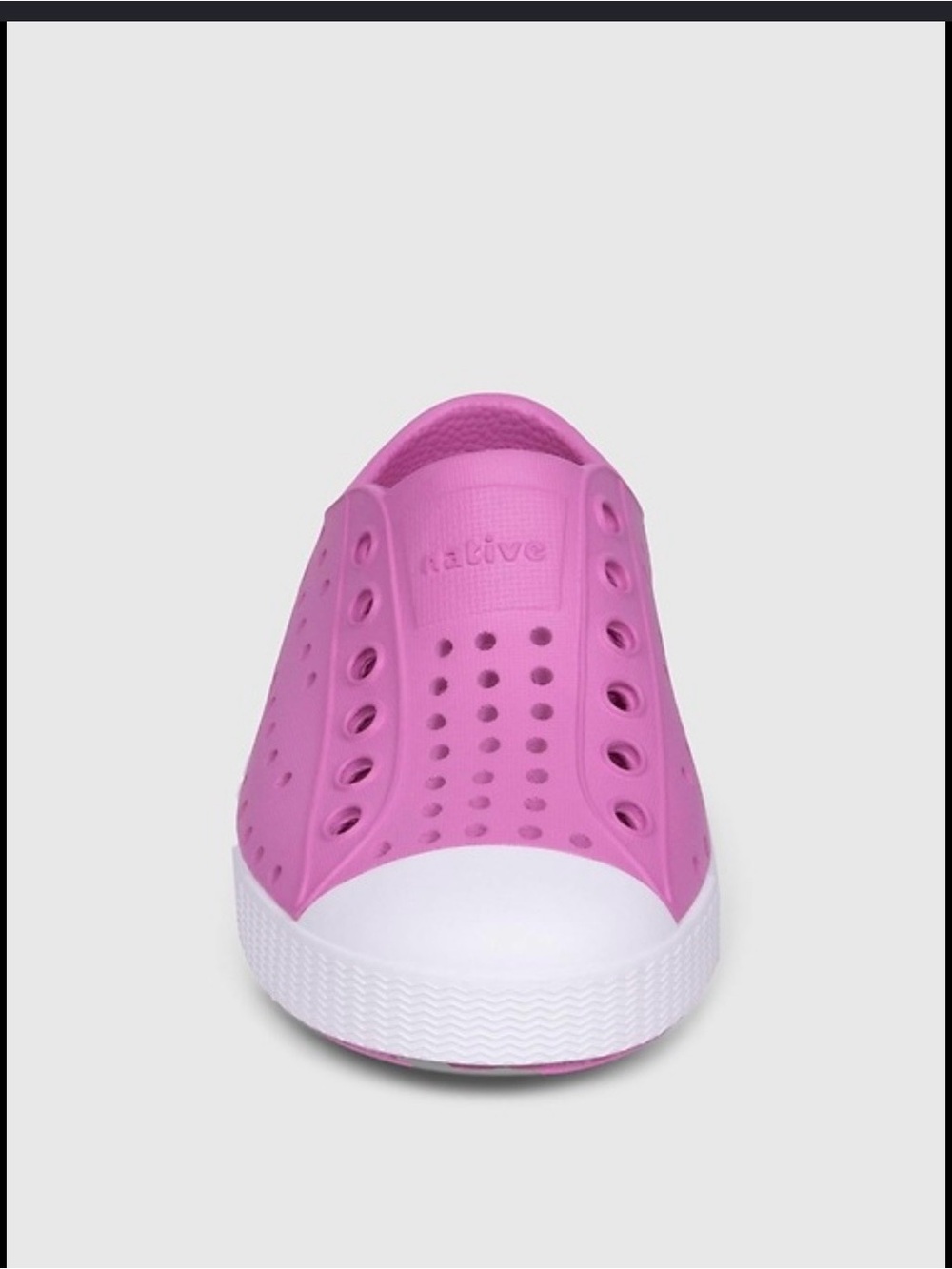 Native Kids Jefferson Shoes -Hot Pink with White Trim